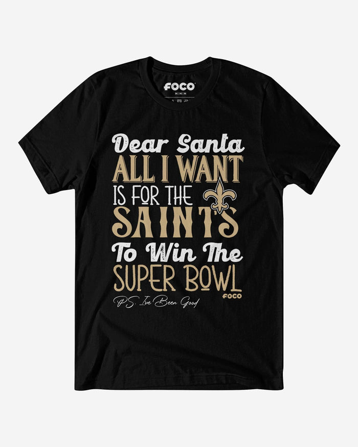 New Orleans Saints All I Want T-Shirt FOCO S - FOCO.com