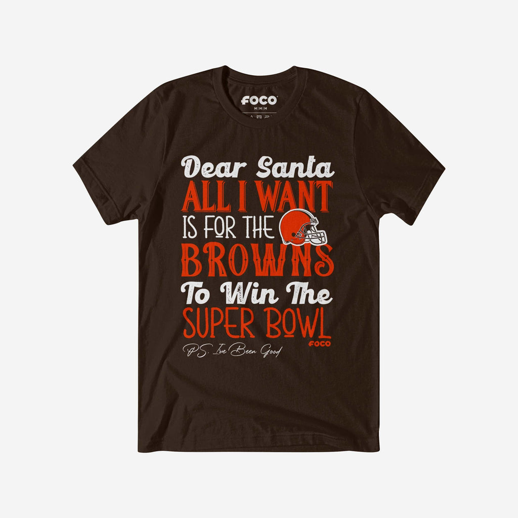 Cleveland Browns All I Want T-Shirt FOCO S - FOCO.com