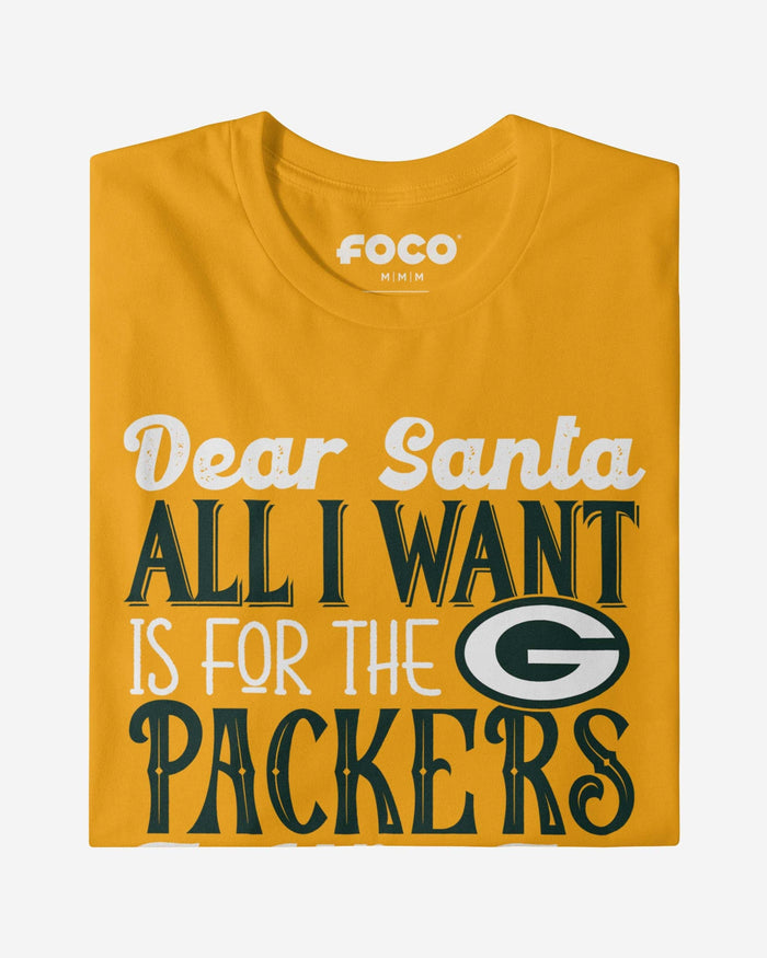 Green Bay Packers All I Want T-Shirt FOCO - FOCO.com