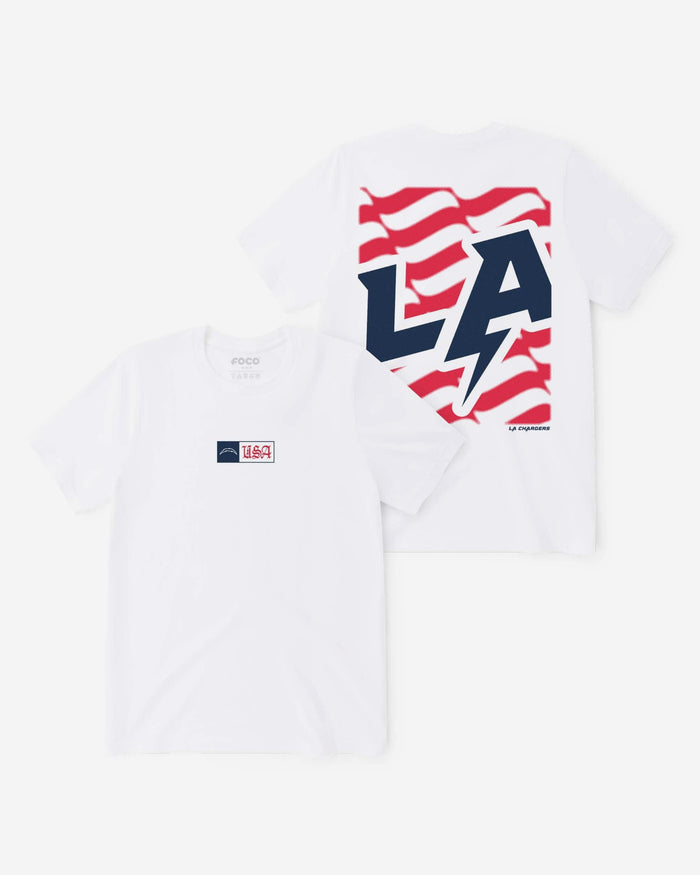 Los Angeles Chargers American Heritage T-Shirt FOCO S - FOCO.com