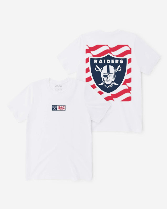 Las Vegas Raiders American Heritage T-Shirt FOCO S - FOCO.com