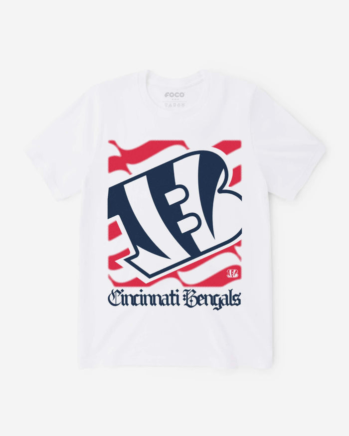 Cincinnati Bengals American Heritage Wordmark T-Shirt FOCO S - FOCO.com