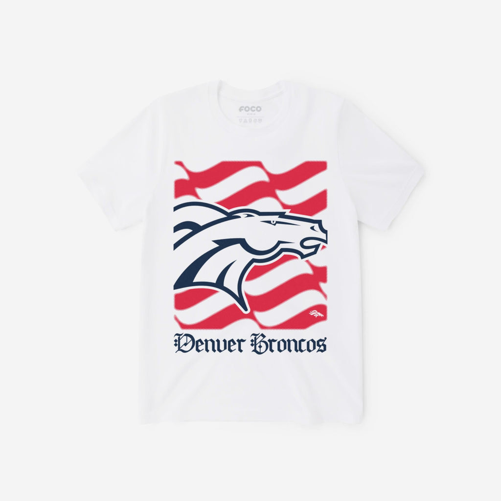 Denver Broncos American Heritage Wordmark T-Shirt FOCO S - FOCO.com