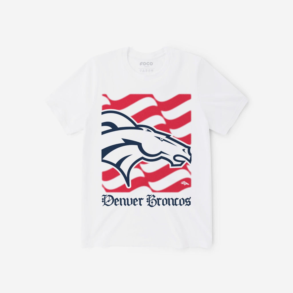 Denver Broncos American Heritage Wordmark T-Shirt FOCO S - FOCO.com