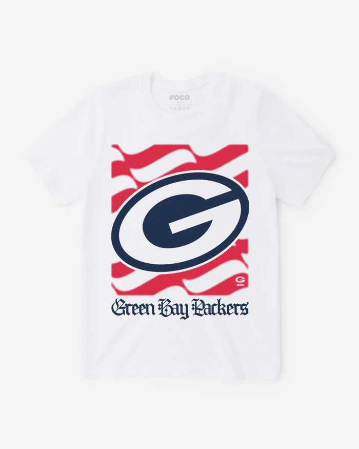 Green Bay Packers American Heritage Wordmark T-Shirt FOCO S - FOCO.com