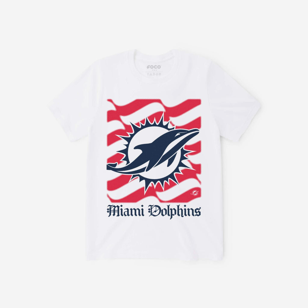 Miami Dolphins American Heritage Wordmark T-Shirt FOCO S - FOCO.com