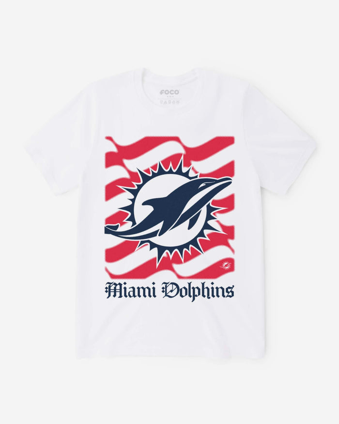 Miami Dolphins American Heritage Wordmark T-Shirt FOCO S - FOCO.com