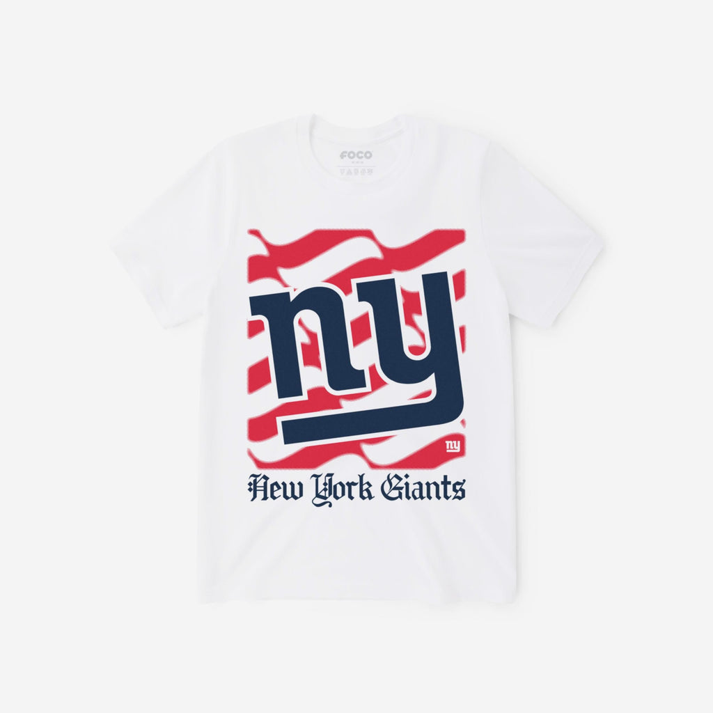 New York Giants American Heritage Wordmark T-Shirt FOCO S - FOCO.com