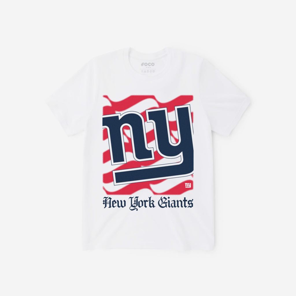 New York Giants American Heritage Wordmark T-Shirt FOCO S - FOCO.com
