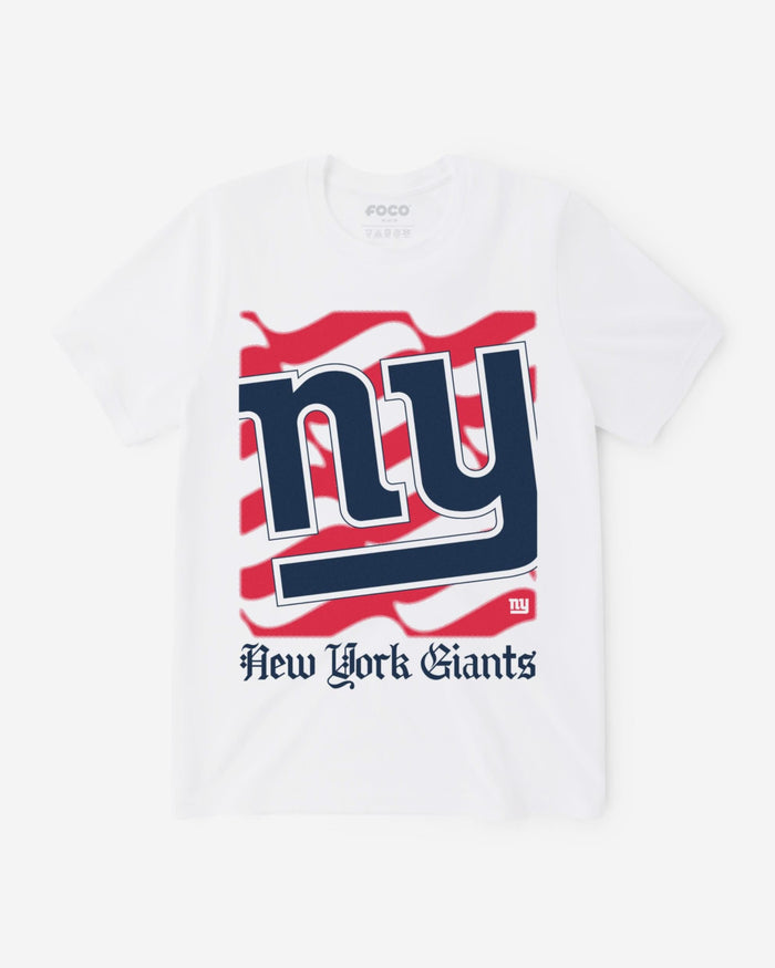 New York Giants American Heritage Wordmark T-Shirt FOCO S - FOCO.com