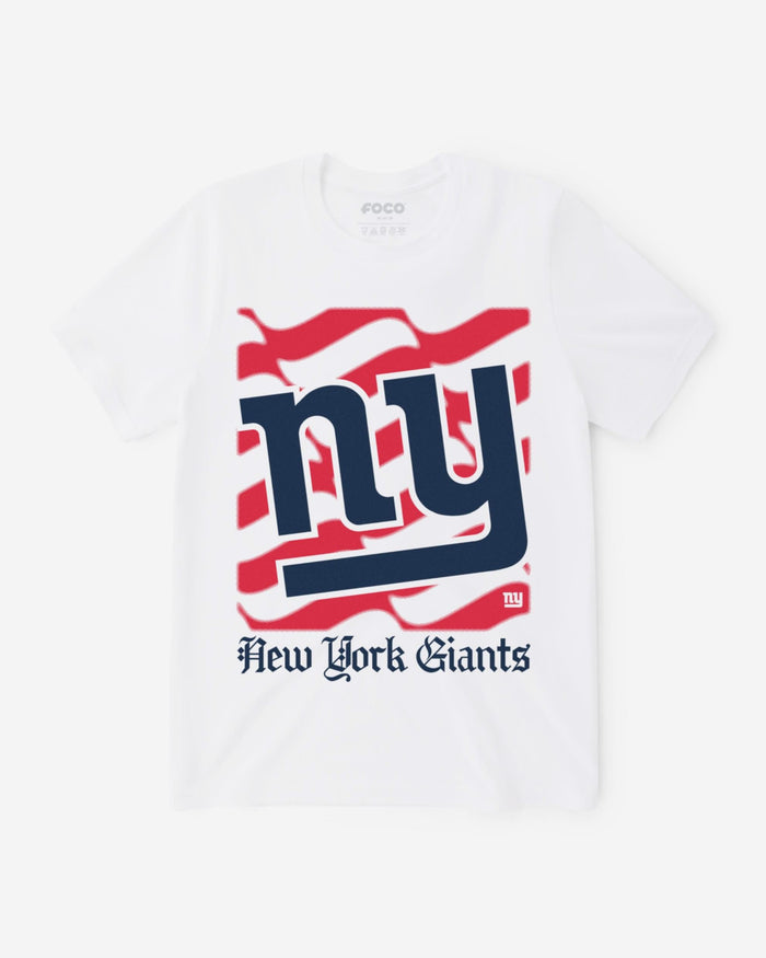 New York Giants American Heritage Wordmark T-Shirt FOCO S - FOCO.com