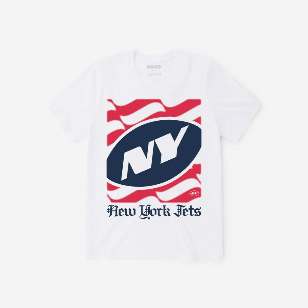 New York Jets American Heritage Wordmark T-Shirt FOCO S - FOCO.com