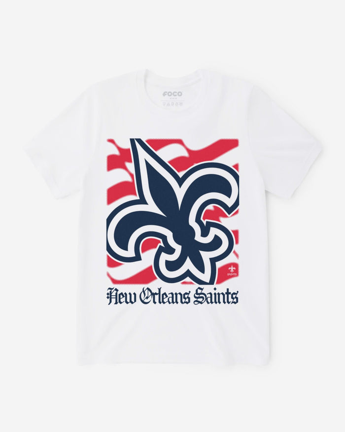 New Orleans Saints American Heritage Wordmark T-Shirt FOCO S - FOCO.com