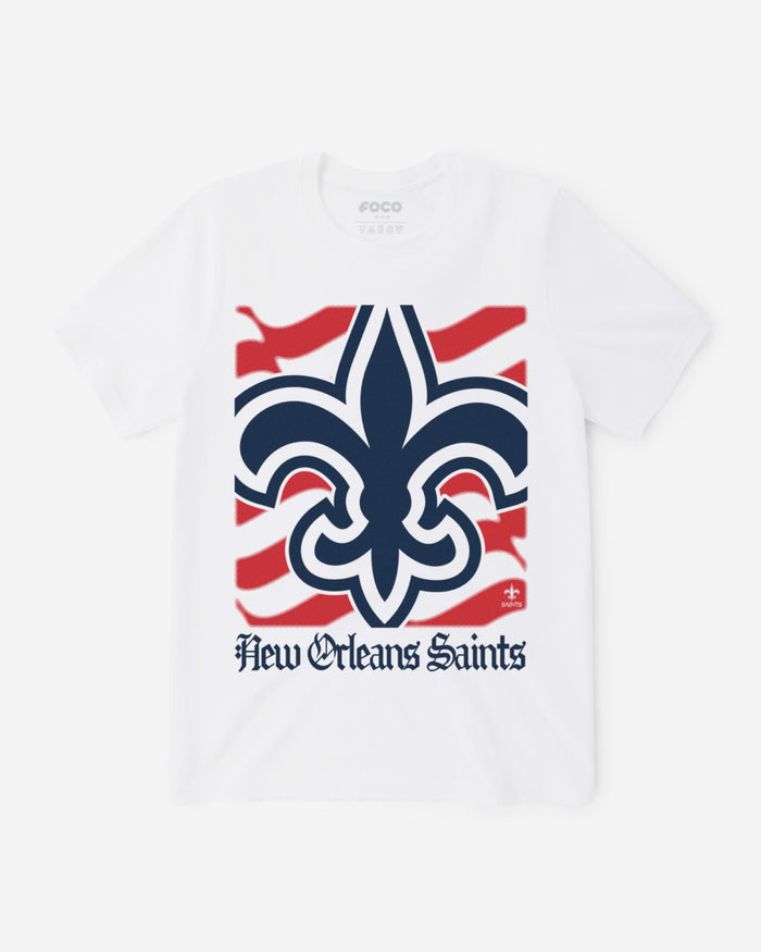 New Orleans Saints American Heritage Wordmark T-Shirt FOCO S - FOCO.com
