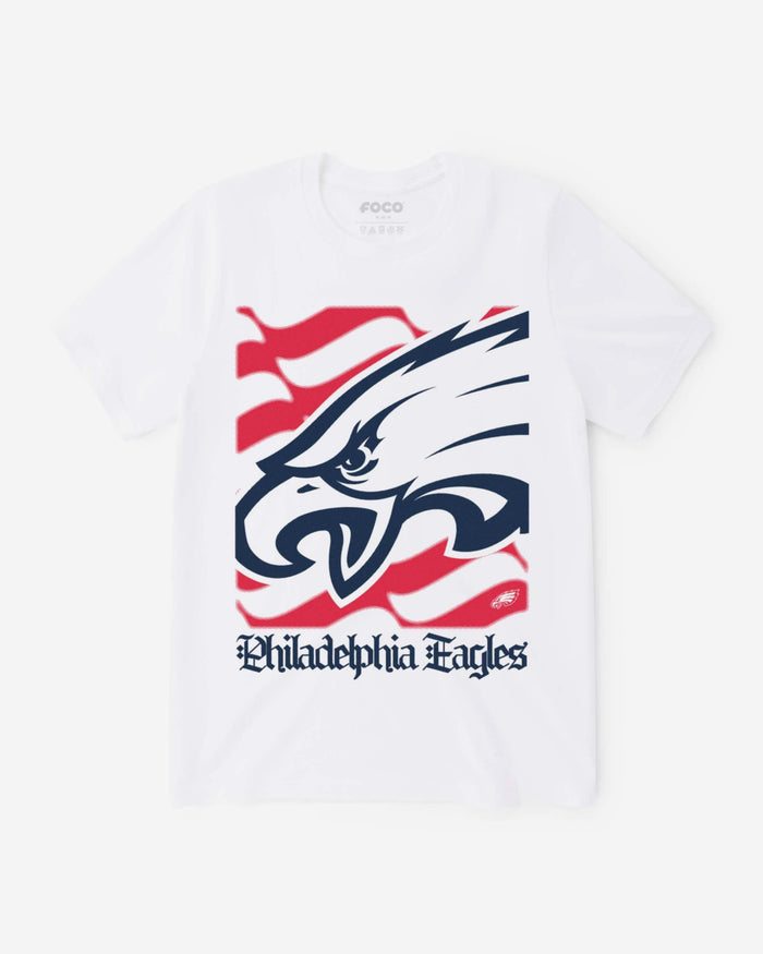 Philadelphia Eagles American Heritage Wordmark T-Shirt FOCO S - FOCO.com