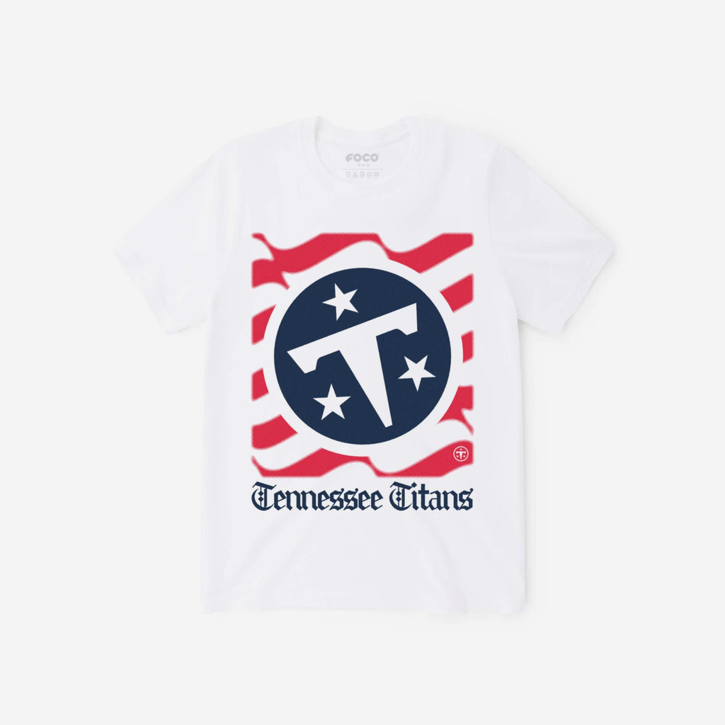 Tennessee Titans American Heritage Wordmark T-Shirt FOCO S - FOCO.com
