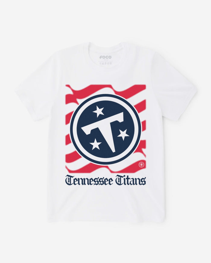Tennessee Titans American Heritage Wordmark T-Shirt FOCO S - FOCO.com