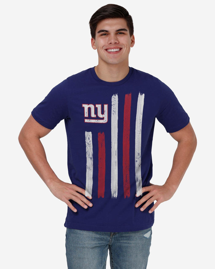 New York Giants Brushstroke Flag T-Shirt FOCO - FOCO.com