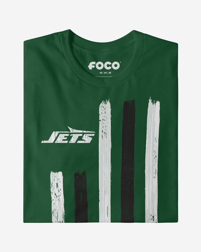 New York Jets Brushstroke Flag T-Shirt FOCO - FOCO.com