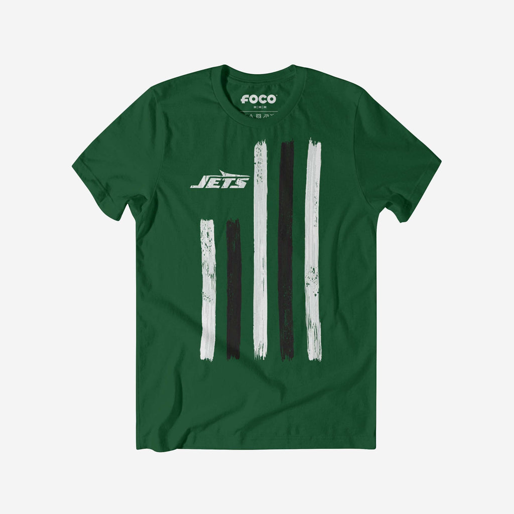 New York Jets Brushstroke Flag T-Shirt FOCO S - FOCO.com