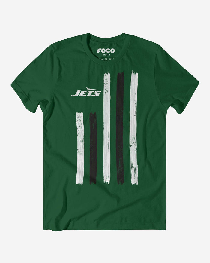 New York Jets Brushstroke Flag T-Shirt FOCO S - FOCO.com
