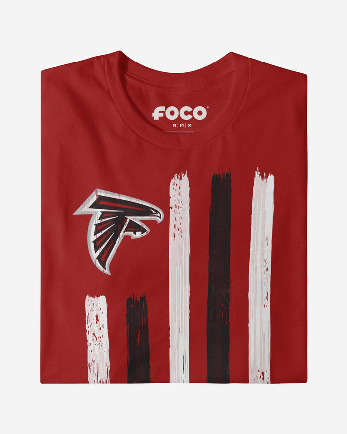 Atlanta Falcons Brushstroke Flag T-Shirt FOCO - FOCO.com