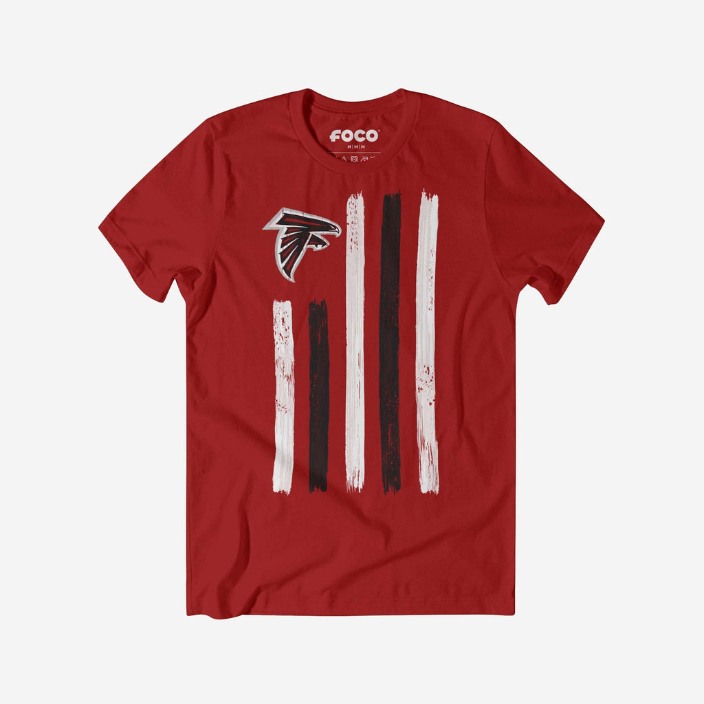 Atlanta Falcons Brushstroke Flag T-Shirt FOCO S - FOCO.com
