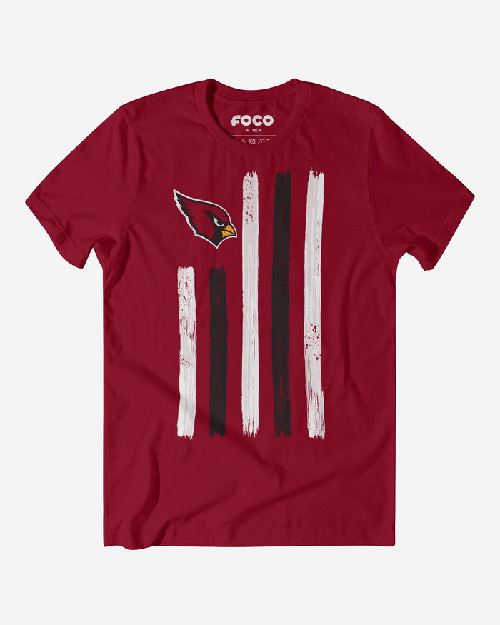 Arizona Cardinals Brushstroke Flag T-Shirt FOCO S - FOCO.com