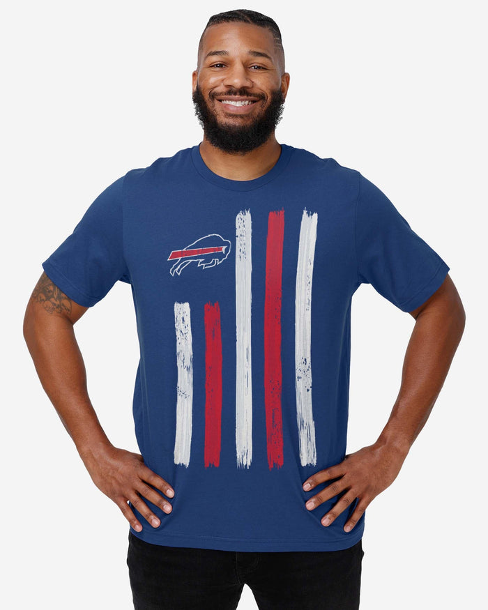 Buffalo Bills Brushstroke Flag T-Shirt FOCO - FOCO.com
