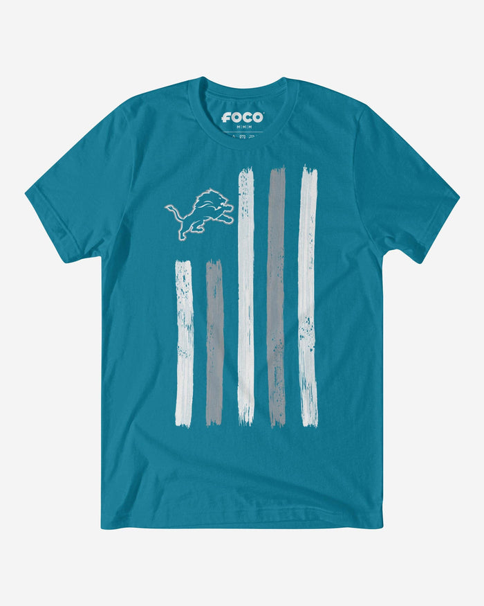Detroit Lions Brushstroke Flag T-Shirt FOCO S - FOCO.com