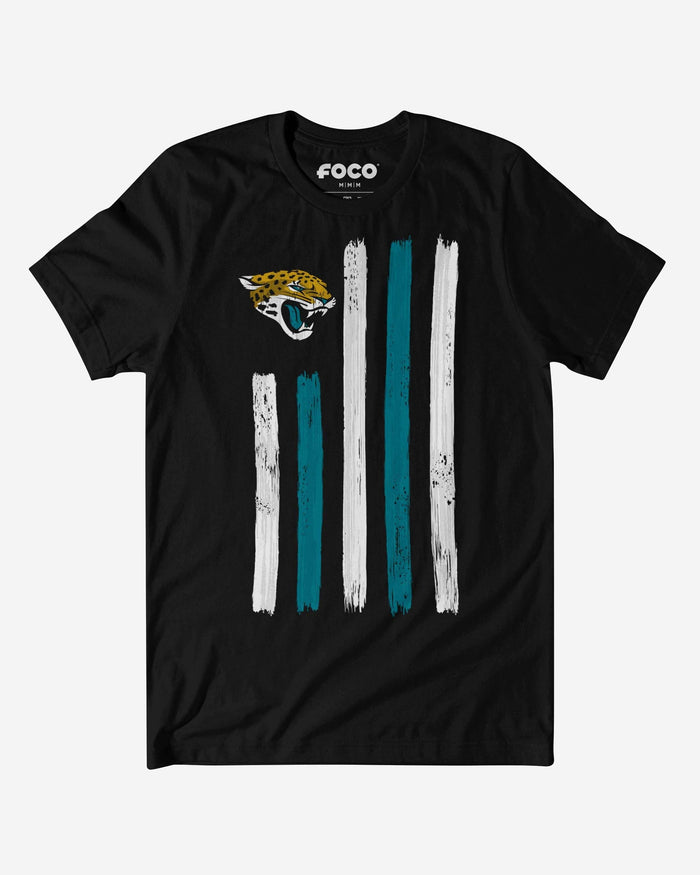 Jacksonville Jaguars Brushstroke Flag T-Shirt FOCO S - FOCO.com