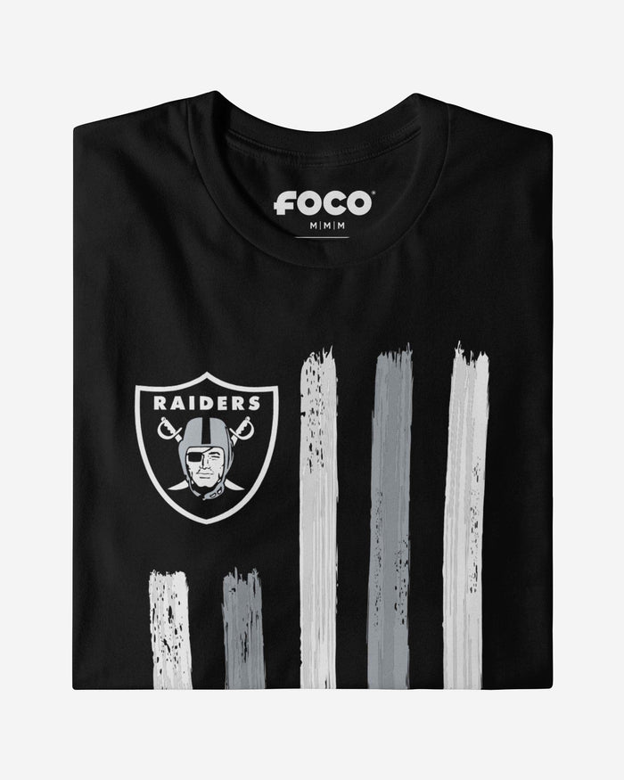 Las Vegas Raiders Brushstroke Flag T-Shirt FOCO - FOCO.com
