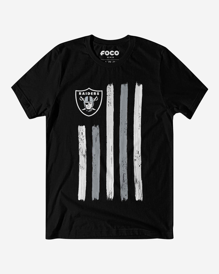 Las Vegas Raiders Brushstroke Flag T-Shirt FOCO S - FOCO.com