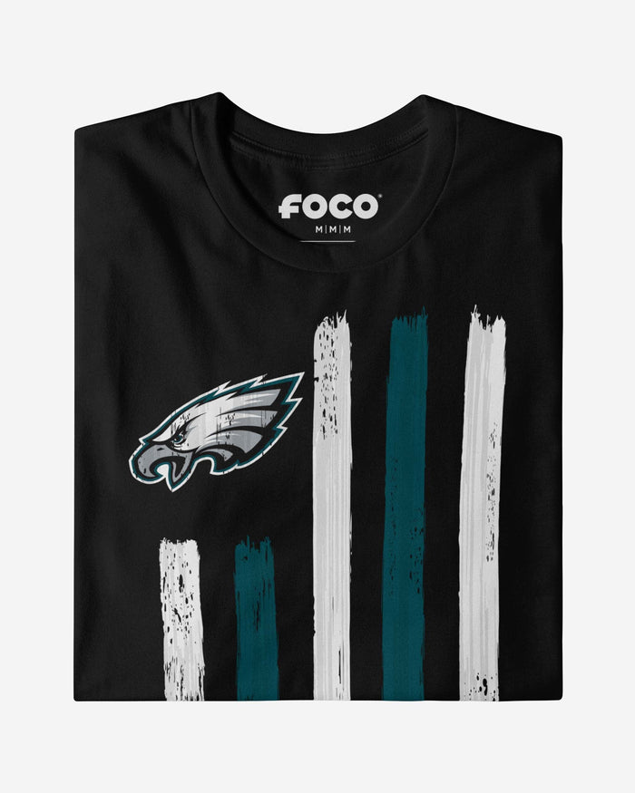 Philadelphia Eagles Brushstroke Flag T-Shirt FOCO - FOCO.com