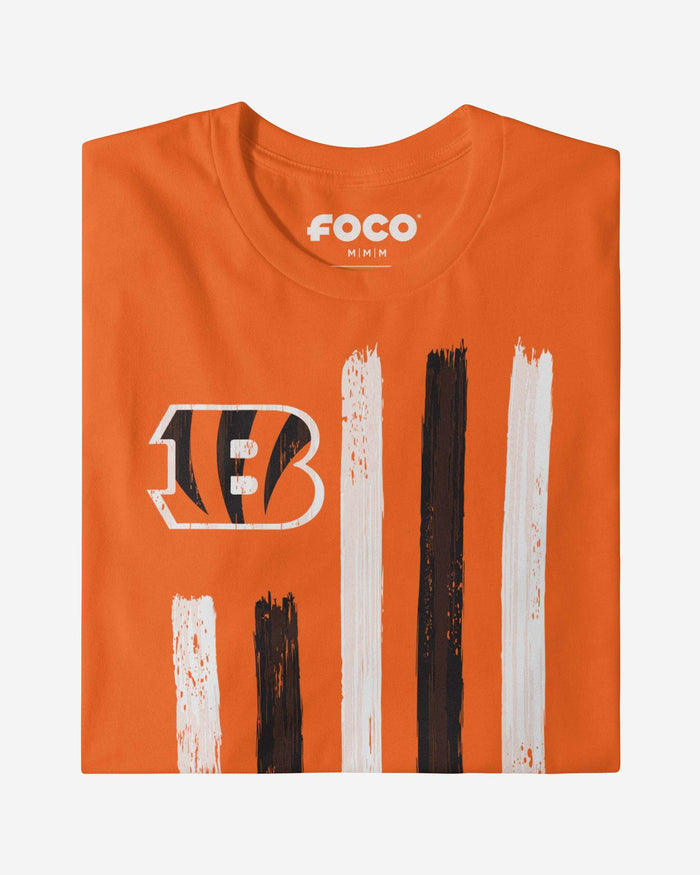 Cincinnati Bengals Brushstroke Flag T-Shirt FOCO - FOCO.com