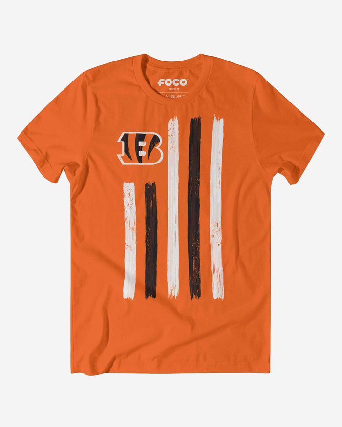 Cincinnati Bengals Brushstroke Flag T-Shirt FOCO S - FOCO.com