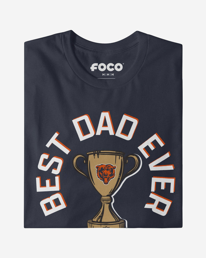 Chicago Bears Best Dad Ever Trophy T-Shirt FOCO S - FOCO.com