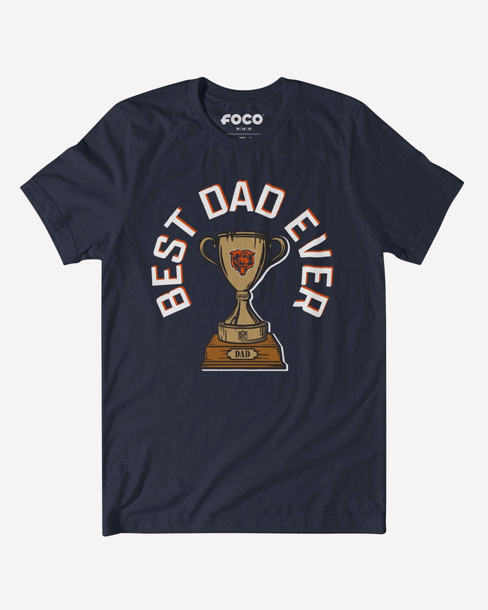 Chicago Bears Best Dad Ever Trophy T-Shirt FOCO S - FOCO.com