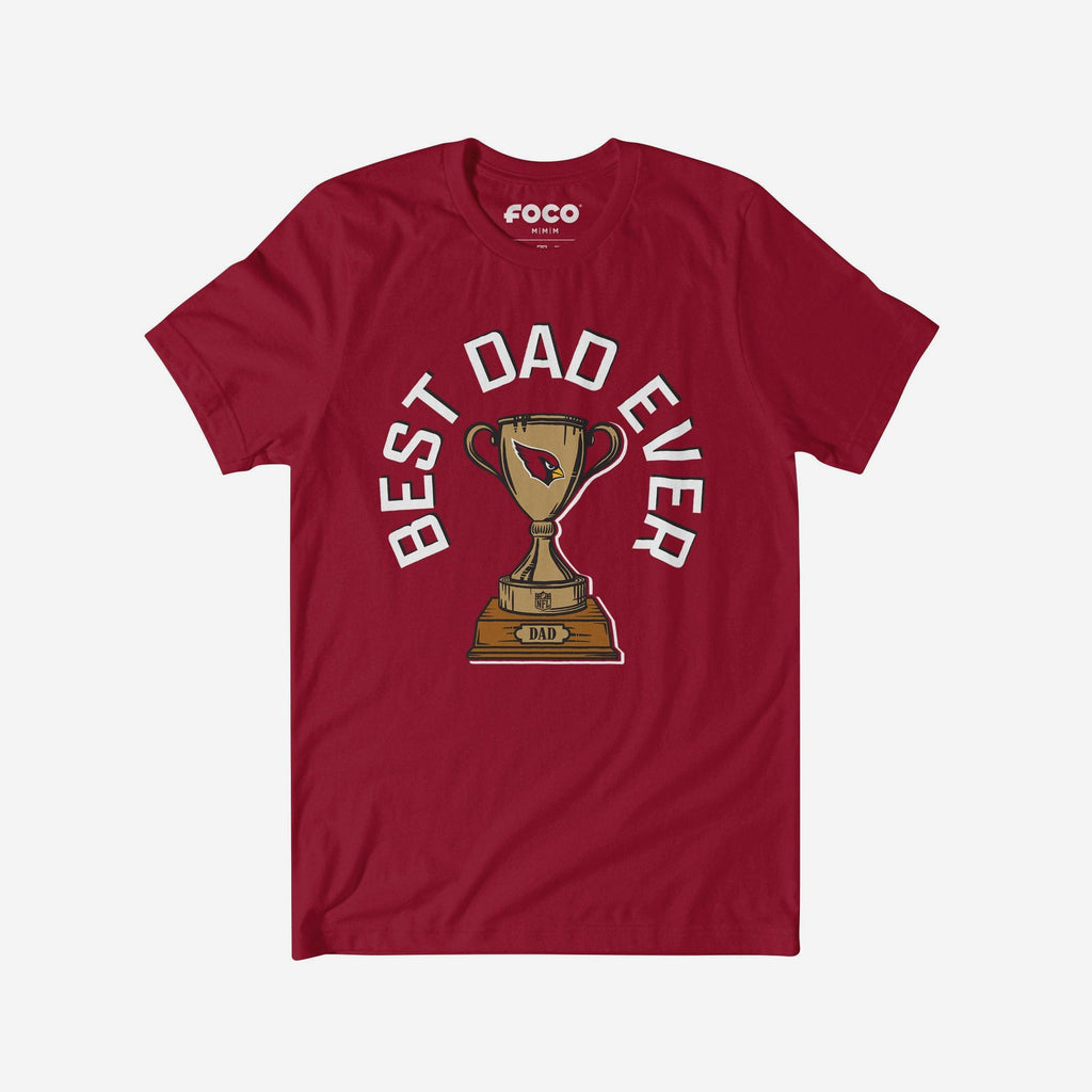 Arizona Cardinals Best Dad Ever Trophy T-Shirt FOCO S - FOCO.com