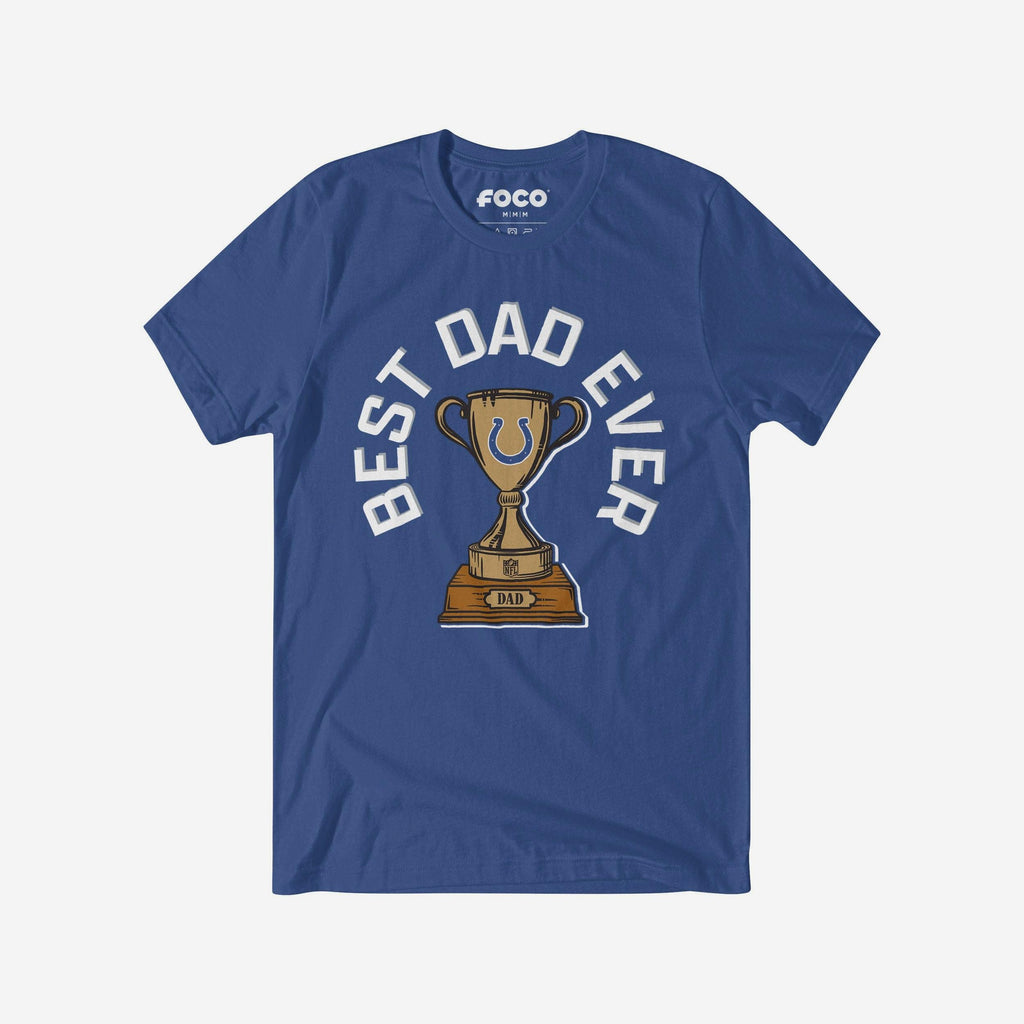 Indianapolis Colts Best Dad Ever Trophy T-Shirt FOCO S - FOCO.com