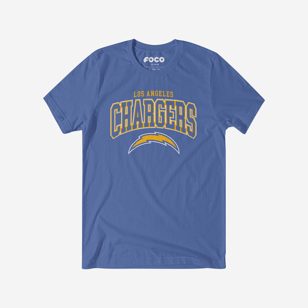 Los Angeles Chargers Classic Logo T-Shirt FOCO Columbia Blue S - FOCO.com