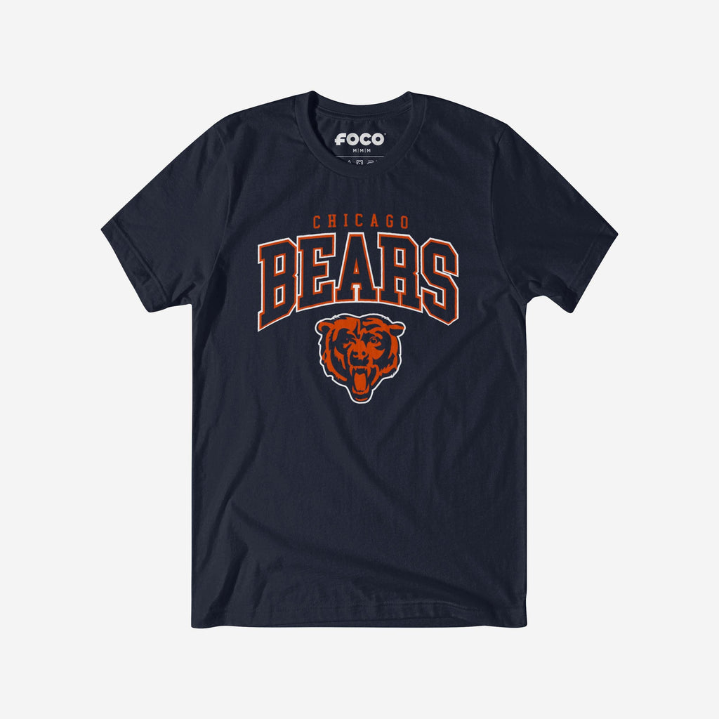 Chicago Bears Classic Logo T-Shirt FOCO Navy S - FOCO.com