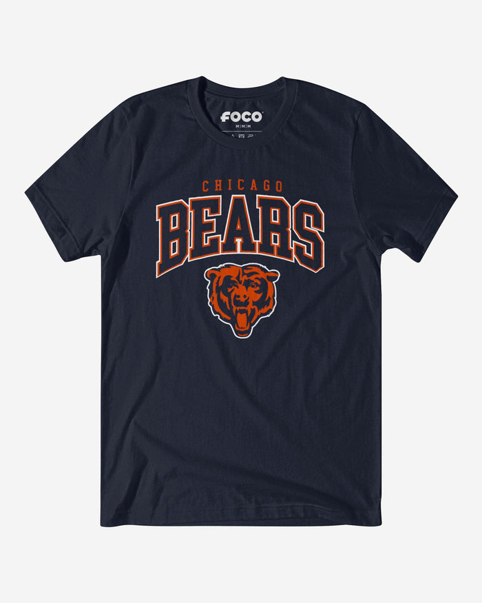 Chicago Bears Classic Logo T-Shirt FOCO Navy S - FOCO.com