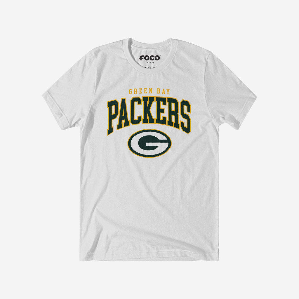 Green Bay Packers Classic Logo T-Shirt FOCO White S - FOCO.com