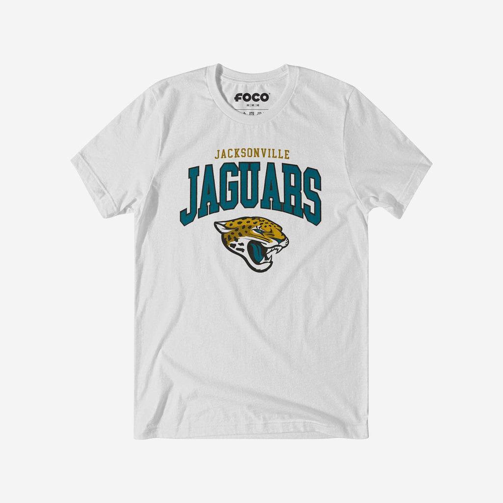 Jacksonville Jaguars Classic Logo T-Shirt FOCO White S - FOCO.com