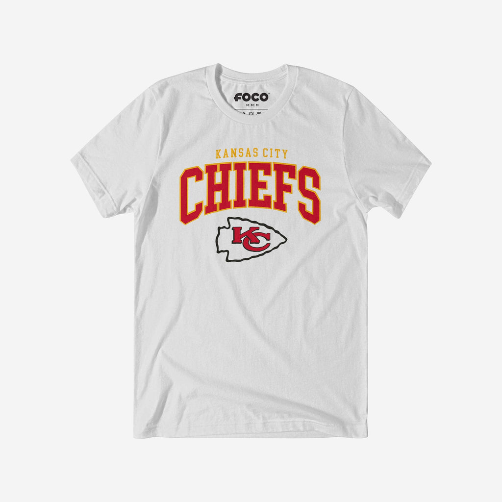 Kansas City Chiefs Classic Logo T-Shirt FOCO White S - FOCO.com