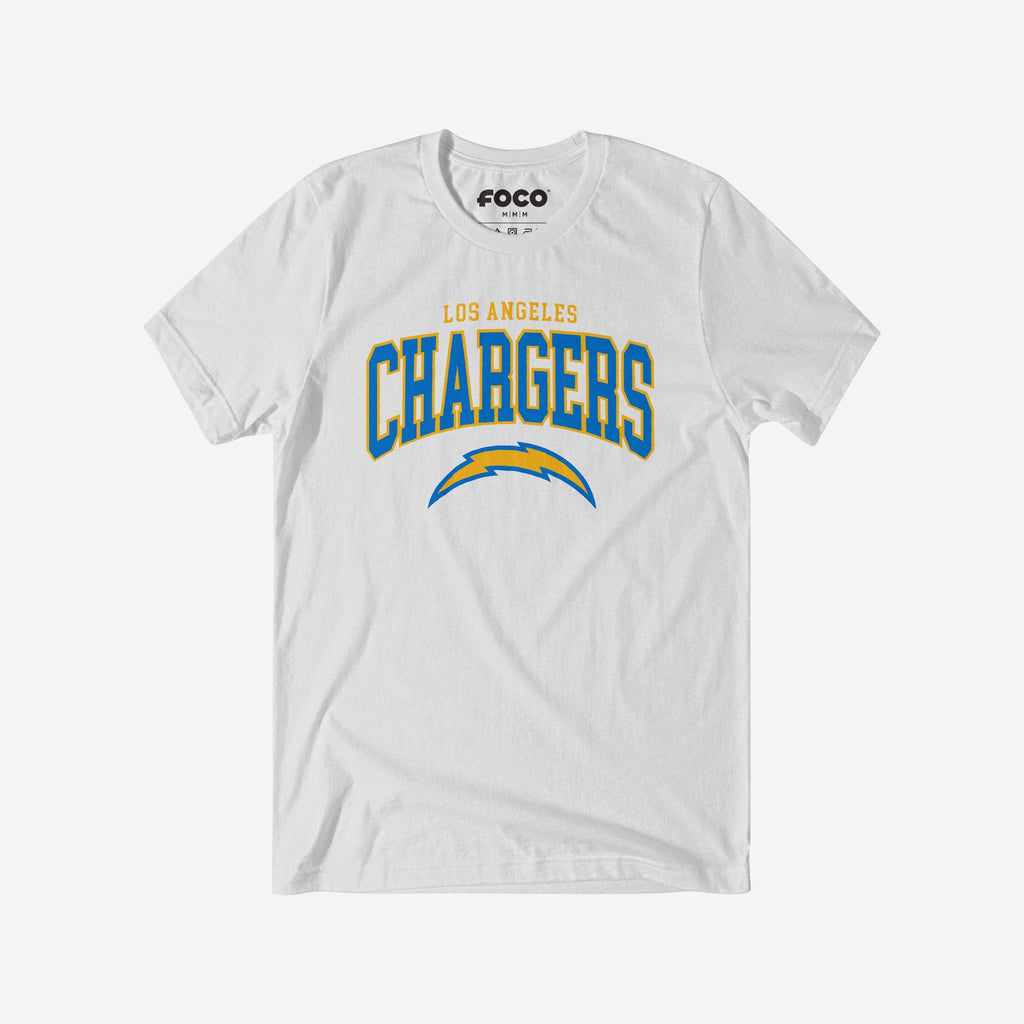 Los Angeles Chargers Classic Logo T-Shirt FOCO White S - FOCO.com