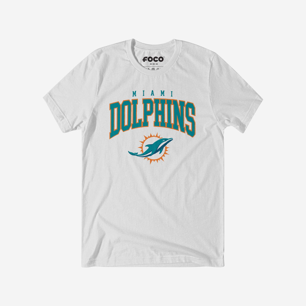 Miami Dolphins Classic Logo T-Shirt FOCO White S - FOCO.com