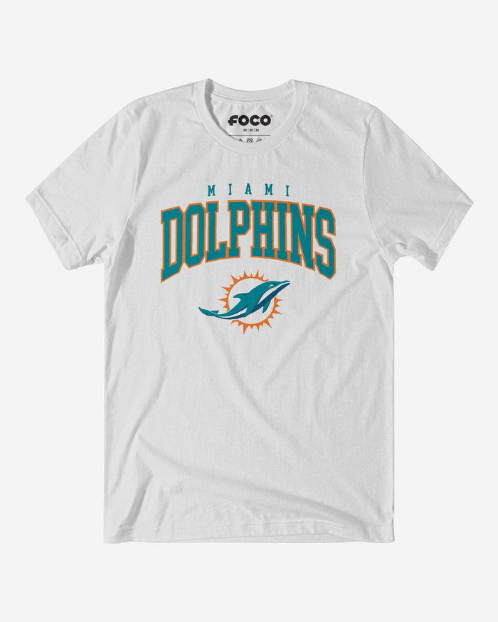 Miami Dolphins Classic Logo T-Shirt FOCO White S - FOCO.com