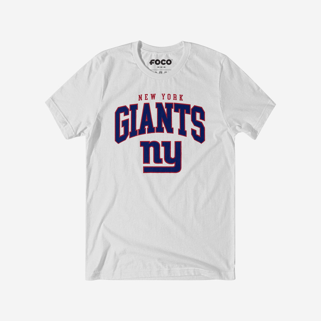 New York Giants Classic Logo T-Shirt FOCO White S - FOCO.com